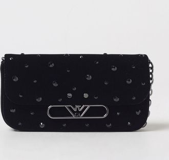 Emporio Armani Borsa Emporio Armani in velluto con strass all over