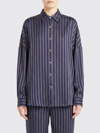 Dries Van Noten Camicia casual Dries Van Noten in cupro a righe