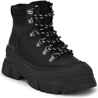 Nine West Budde Lug Sole Bootie in Black at Nordstrom Rack, Size 7.5