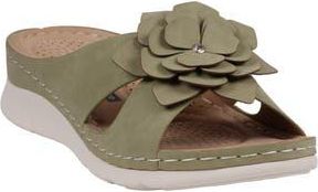 GC SHOES Claire Comfort Slide Sandal in Green at Nordstrom Rack, Size 8.5