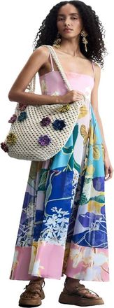 Desigual Vestito lungo stampato multicolore