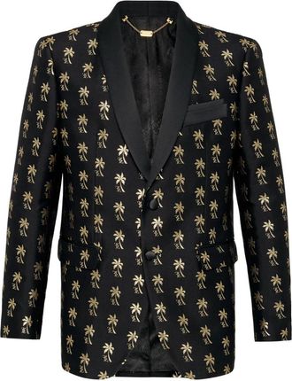 Billionaire Boys Club Blazer FS Palms - Heren - Blazers - Zwart - L - Katoen - Jassen