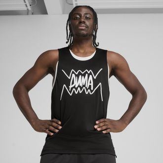 Puma Tank top da basket Jaws Core da uomo, Abbigliamento, Nero, 3XL
