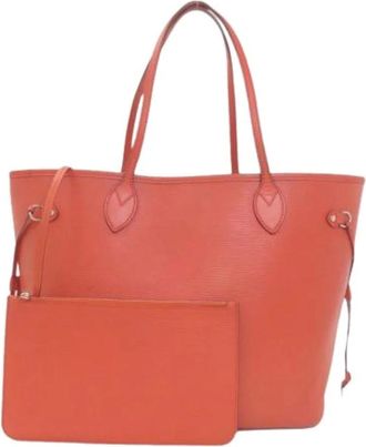 Louis Vuitton Pre-owned Tote Bags, female, Orange, Size: ONE SIZE Pre-owned Neverfull MM Tote