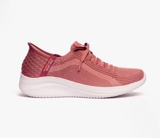 Skechers 149710/mve Ultra Flex 3.0-brilliant Path Womens Trainers Pink Textile - Size UK 5.5