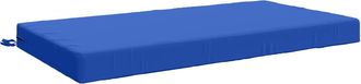 vidaXL Almohada Para El Asiento Soest 100% Poli&eacute;ster Azul Royal Vidaxl
