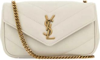 Saint Laurent Shoulder Bags - Dames - Schoudertassen - Beige - ONE Size - Tassen