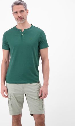 Lerros Kurzarmshirt LERROS, Herren, Gr. XXL, soft teal, Single Jersey, Obermaterial: 100% Baumwolle, bestickt, unifarben, normal h&uuml;ftbedeckend, Rundhals, Shi