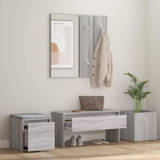 Berkfield Home Hallway Furniture Set Grey Sonoma Engineered Wood