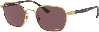 Ray-Ban RB3664CH Polarized 001/BC Mens Sunglasses Gold Size 50