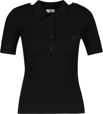 Courr&egrave;ges Mujer, Camisetas, Negro, Talla: XS