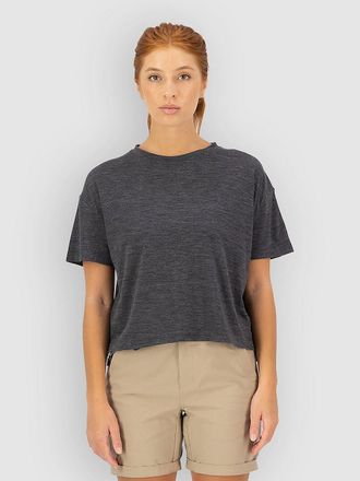 Mons Royale Zephyr Merino Tencel Boxy Funktionsshirt grau