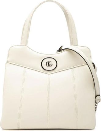 Gucci Pre-owned Handbags, female, White, Size: ONE SIZE Pre-owned Top Handle Bag