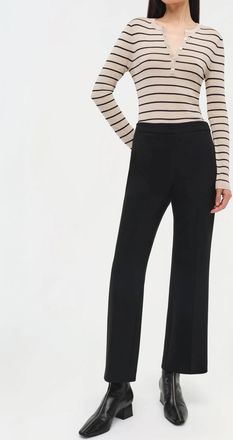 SIMKHAI Mackenzie Straight Leg Pants In Black