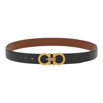 Ferragamo Cintur&oacute;n Doble Ajustable - Accessories - Hombre - Negro - 115 CM