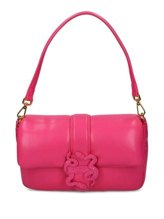 Just Cavalli snake-plaque crossbody bag - Pink