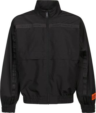 Heron Preston Light Jackets, male, Black, Size: XL Ex-Ray Hooded Windbreaker