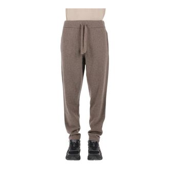 Roberto Collina Pantaloni Jogger in Merino - - Trousers - Uomo - Marrone - S