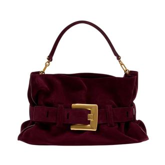 Balmain Shoulder Bags, female, Red, Size: ONE SIZE Anthem Medium Shoulder Bag