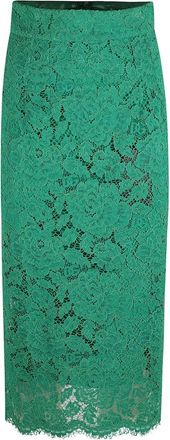 Dolce & Gabbana Midi Rok - Dames - Midirokken - Groen - S - Rokken