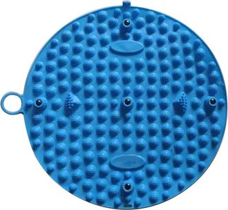 OEM 2-delige Voetmassage Matten, Handmatige Voetmassager, Plantaire Reflexotherapie Kussen, Voetdruk Matten Voor Tenen (blauw)