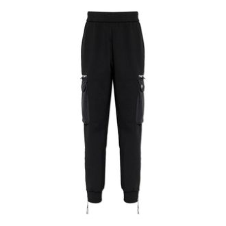 Moose Knuckles Sweatpants, female, Black, Size: S Mixed Media Neoprene Joggers