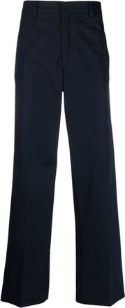 Barena Pantalone Delfo Ventada - Heren - Straight fit broeken - Blauw - S - Katoen - Broeken