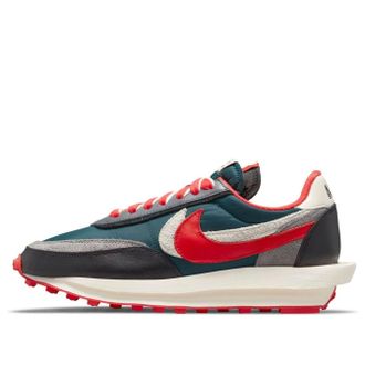 Nike x sacai x Undercover LDWaffle Midnight Spruce University Red DJ4877-300