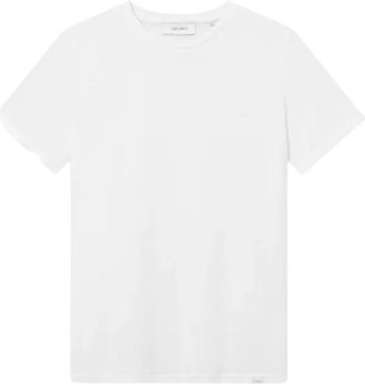 Les Deux T-Shirts, male, White, Size: M N&oslash;rregaard Tonal Crewneck T-Shirt