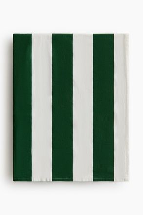H&M Gestreifte Baumwolltischdecke - Green