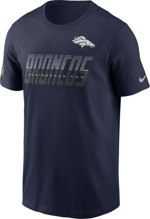Nike Denver Broncos Sideline Team Issue Nike Mens Dri-FIT NFL T-Shirt in Blue | 02ET41S8W-TF9