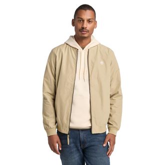 Timberland Bomberjacke TIMBERLAND, Herren, Gr. XXL, beige (natur), Web, Obermaterial: 55% Polyester, 45% Baumwolle, unifarben, Jacken Bomberjacke, f&uuml;r Erwachsene