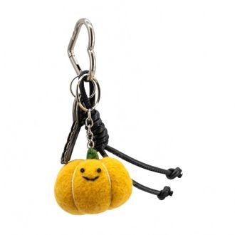 Like Dreams Womens Squash Bag Charm In Yellow