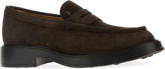 Tod's Mens Brown Suede Loafers Altraversione 1calfskinspl Sneaker