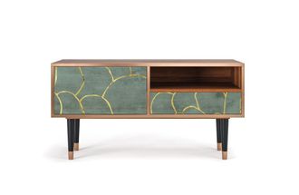 StoryZ Mueble de TV azul-verde 1 caj&oacute;n y 1 puerta L 115 cm