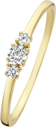 Isabel Bernard Rivoli Esm&eacute;e Ring met Zirkonia - Dames - Ringen - Geel - 56 MM - Accessoires