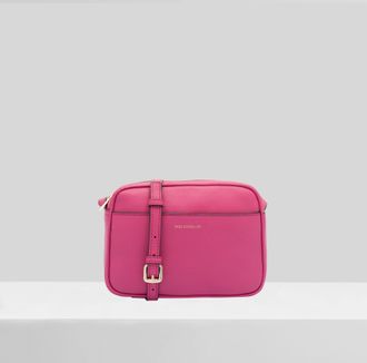 Paul Costelloe Womens Cooper Leather Cross Body Bag - Red - One Size