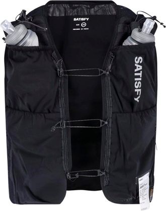 SATISFY Black Hydration Vest Multiple Pockets Jacket