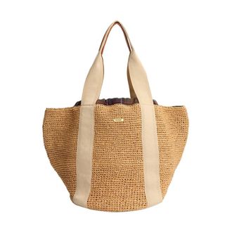 Barbour Tote Bags, female, Beige, Size: ONE SIZE Beige Lily Beach Tote Bag