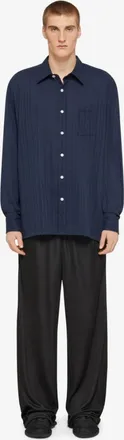 Givenchy Pinstriped Cotton Shirt - Navy