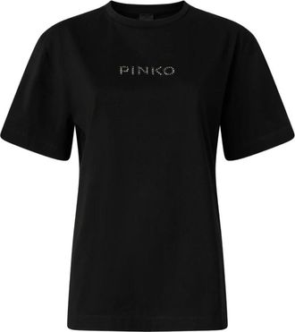 Pinko Strepitoso T-Shirt - Dames - T-shirts - Zwart - M - Tops