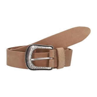 Notre-V 4317 Belt - Dames - Accessoires - Beige - Maat: 75 CM Leer