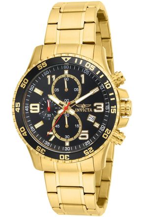 Invicta Specialty 16932 Heren Horloge - Quartz Uurwerk - Roestvrij Staal met zwarte Wijzerplaat - 45mm