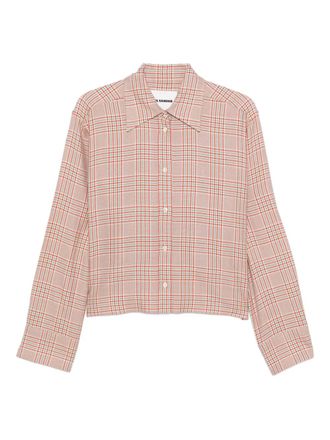 Jil Sander checked-pattern button-down shirt - Neutrals