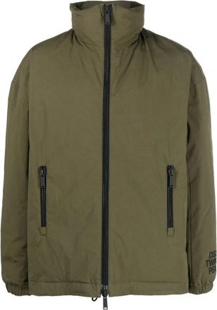Dsquared2 Groene Katoenen Bomberjack - Heren - Winterjassen - Groen - L - Katoen - Jassen