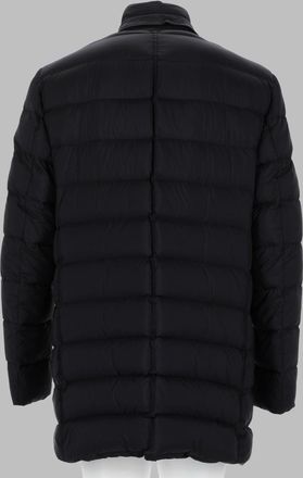 Herno Quilted Polyamide Coat - Black