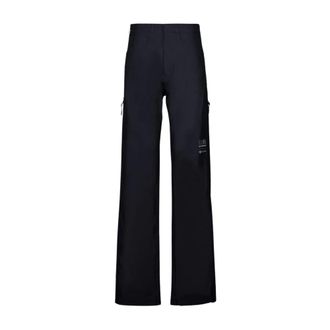 Maison Margiela Zwarte Gore-Tex Broek Waterdicht Winddicht - Heren - Wijde Broeken - Zwart - L - Polyester - Broeken
