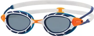 Zoggs Predator Pol zwembril voor volwassenen (Blauw/Wit/Rook)