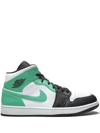 Nike Jordan Air Jordan 1 Mid Island Green sneakers - White