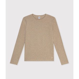Petit Bateau T-shirt met ronde hals en lange mouwen